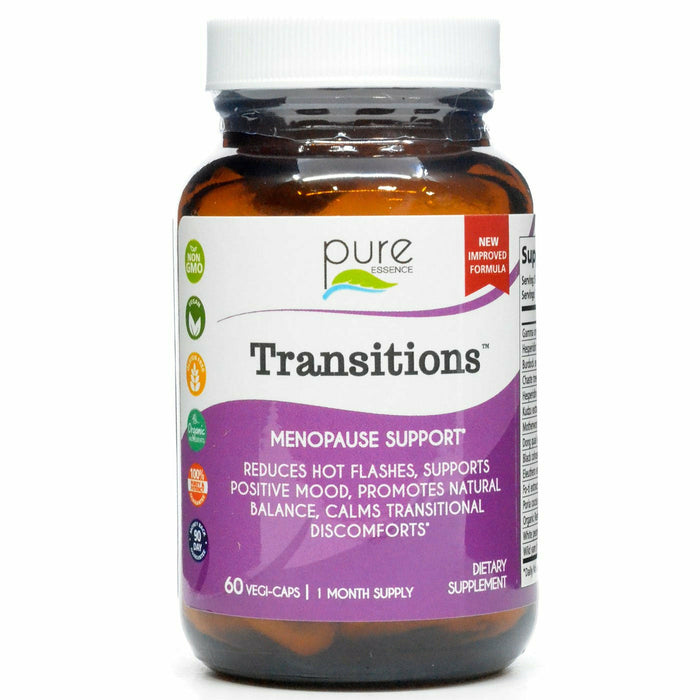 Pure Essence Transitions, 60 capsules, front of bottle
