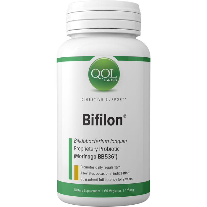 QOL Labs Bifilon 125 mg, 60 veg capsules, front of bottle