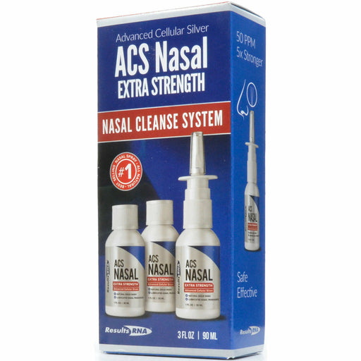 Results RNA ACS Nasal Extra Strength, 3 bottle pack, front of box