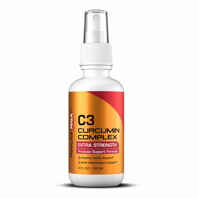Results RNA C3 Curcumin Complex Extra Strength, 4 fl oz, front of spray bottle