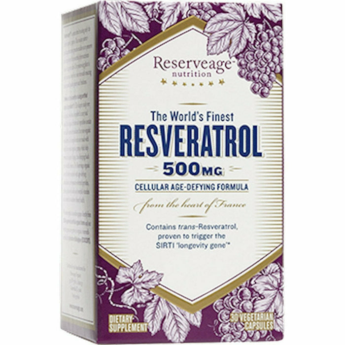 Reserveage Nutrition, Resveratrol 500 mg 30 vegcaps
