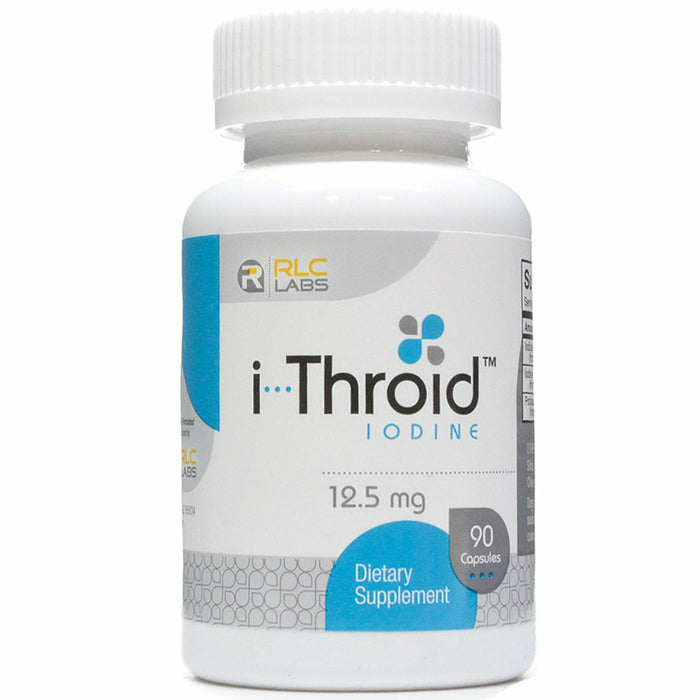 RLC Labs i-Throid 12.5 mg, 90 veg capsules, front of bottle