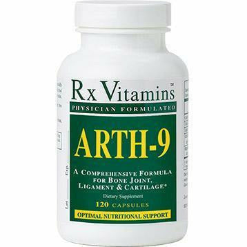 Rx Vitamins Arth-9, 120 capsules, front of bottle