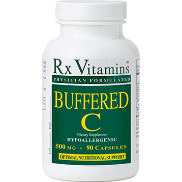 Rx Vitamins Buffered C 500 mg, 90 capsules, front of bottle