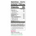 Salus Red Beet Crystals 7 oz nutrition facts label