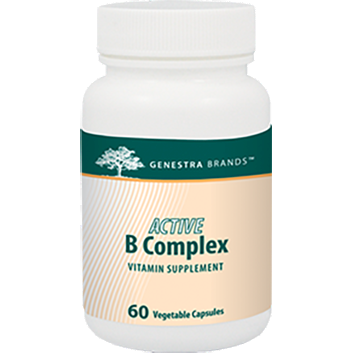 Seroyal Genestra Active B Complex, 60 veg capsules, front of bottle