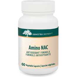 Seroyal Genestra Amino NAC 500 mg, 60 veg capsules, front of bottle