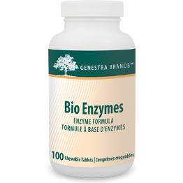 Seroyal Genestra Bio Enzymes Chewable, 100 chewable tablets, front of bottle