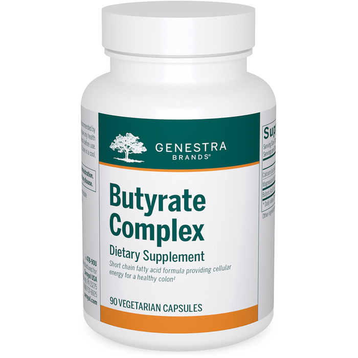 Seroyal Genestra Butyrate Complex, 90 veg capsules, front of bottle