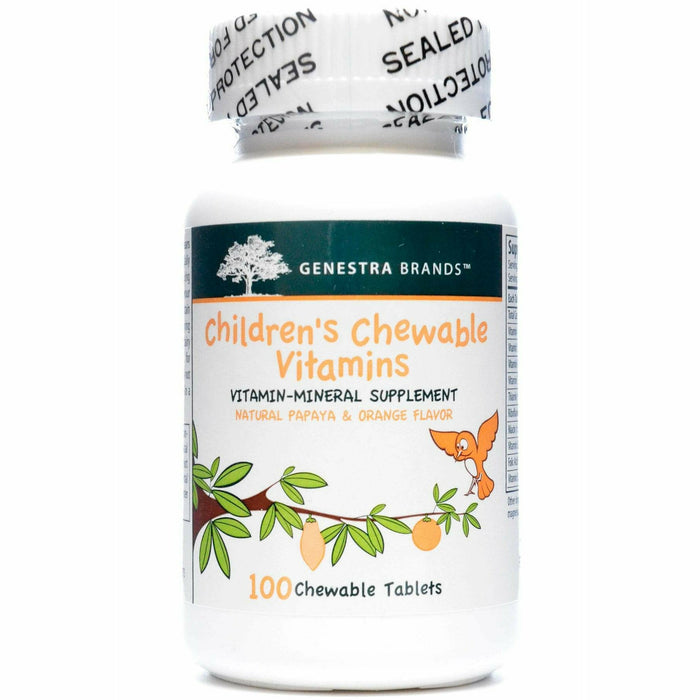Seroyal Genestra Children's Chewable Vitamins, 100 chewable tablets, front of bottle