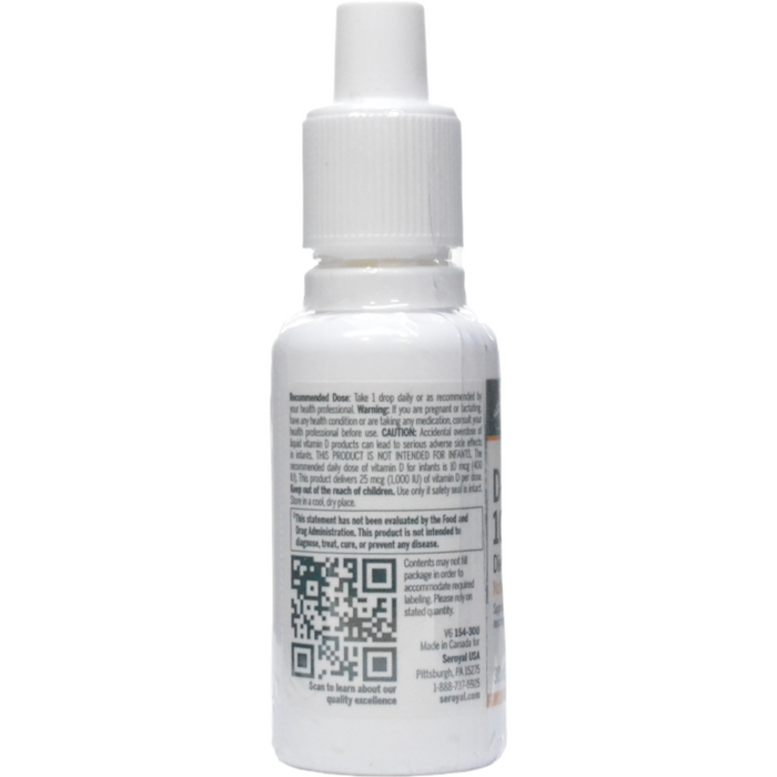 Seroyal Genestra D-Mulsion 1000 1 fl oz suggested use label