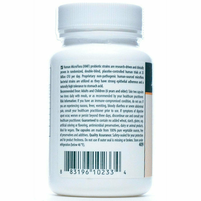 Seroyal Genestra HMF Capsules 60 veg capsules side label