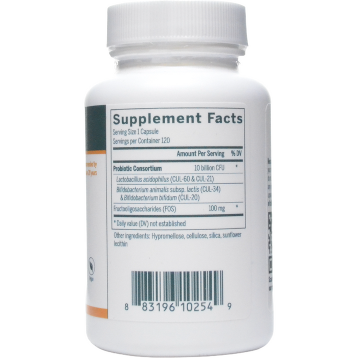 Seroyal Genestra HMF Forte 120 capsules supplement facts label