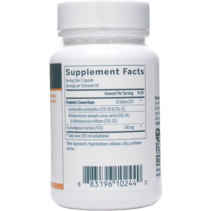 Seroyal Genestra HMF Forte 60 capsules supplement facts label