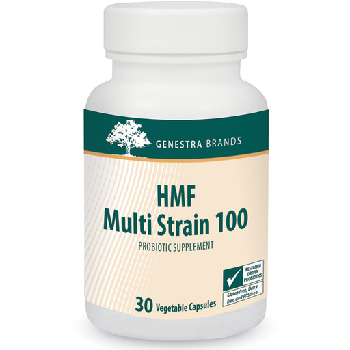 Seroyal Genestra HMF Multi Strain 100, 30 veg capsules, front of bottle