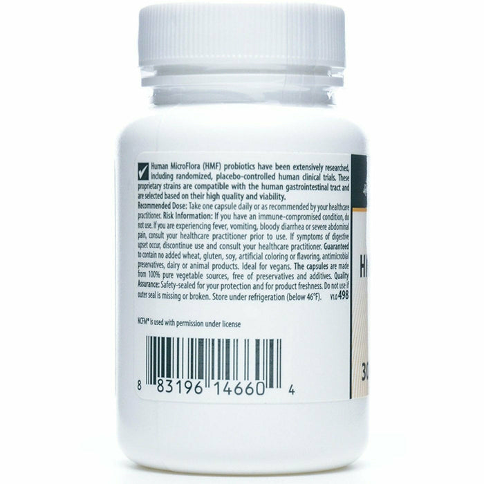 Seroyal Genestra HMF Multi Strain 50 30 veg capsules side label
