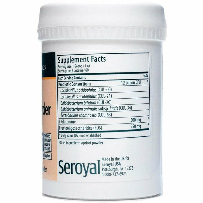 Seroyal Genestra HMF Neuro Powder 2.1 oz supplement facts label