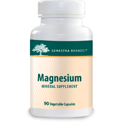 Seroyal Genestra Magnesium 100 mg, 90 veg capsules, front of bottle