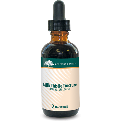 Seroyal Genestra Milk Thistle Tincture, 60 mL, front of bottle