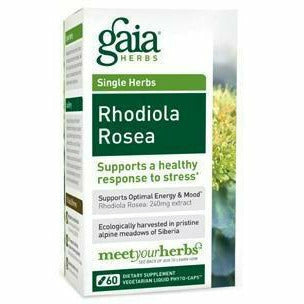 Gaia Herbs, Siberian Rhodiola Rosea 60 lvcaps