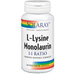 Solaray L-Lysine Monolaurin 1:1 Ratio, 60 veg capsules, front of bottle