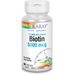 Solaray Timed Release Biotin 5000 mcg, 60 veg capsules, front of bottle