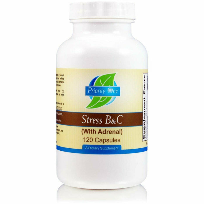 Priority One Vitamins, Stress B&C w/Adrenal 120 caps