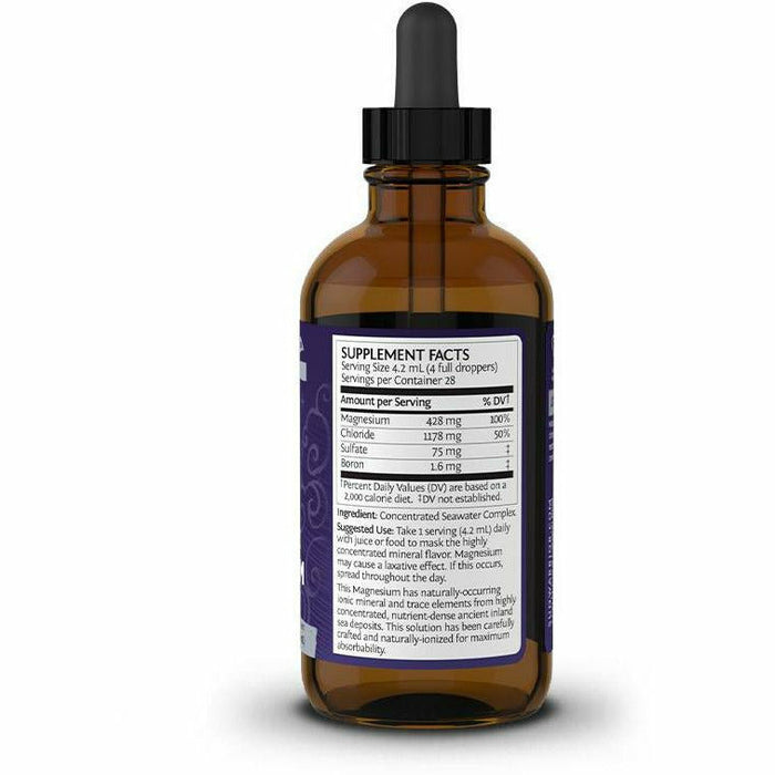 Sunwarrior Magnesium 4 fl oz supplement facts label
