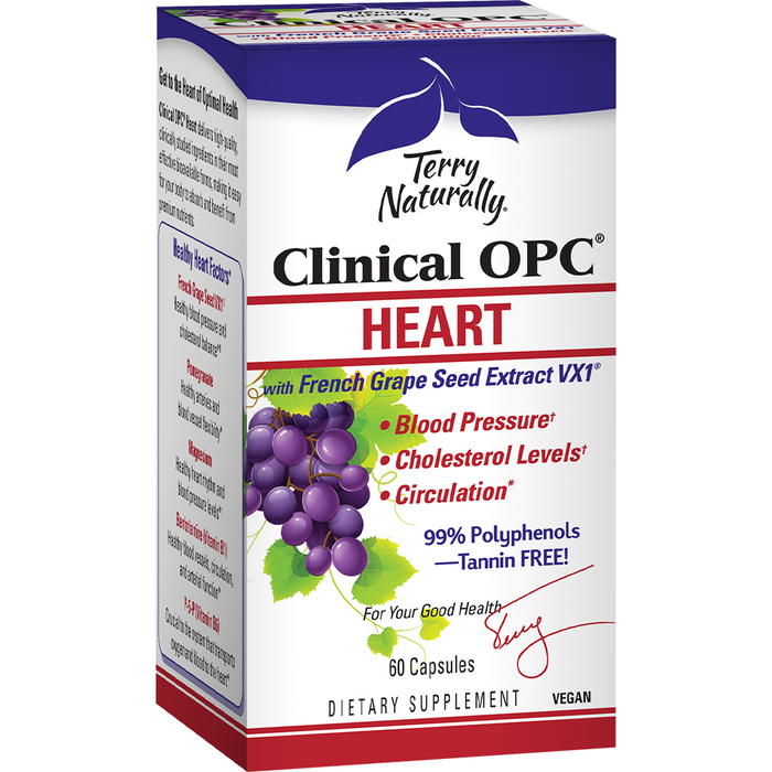 Terry Naturally Clinical OPC Heart, 60 capsules, front of box