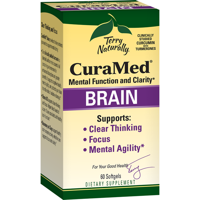 Terry Naturally CuraMed Brain, 60 softgels, front of box