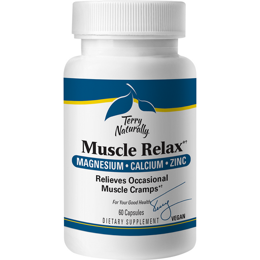 Terry Naturally Muscle Relax, 60 capsules, front of bottle