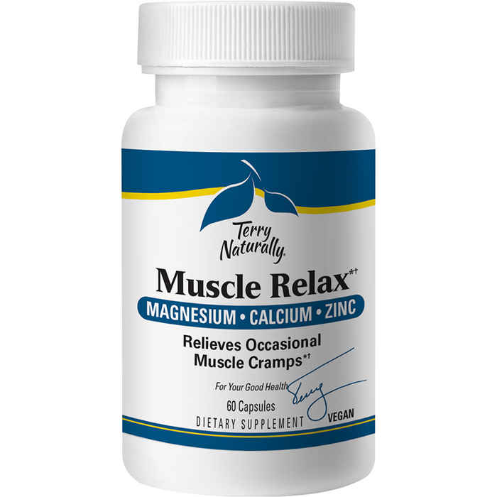 Terry Naturally Muscle Relax, 60 capsules, front of bottle