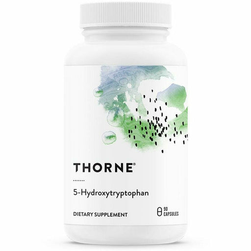 Thorne 5-HTP 100 mg, 90 vegetarian capsules, front of bottle