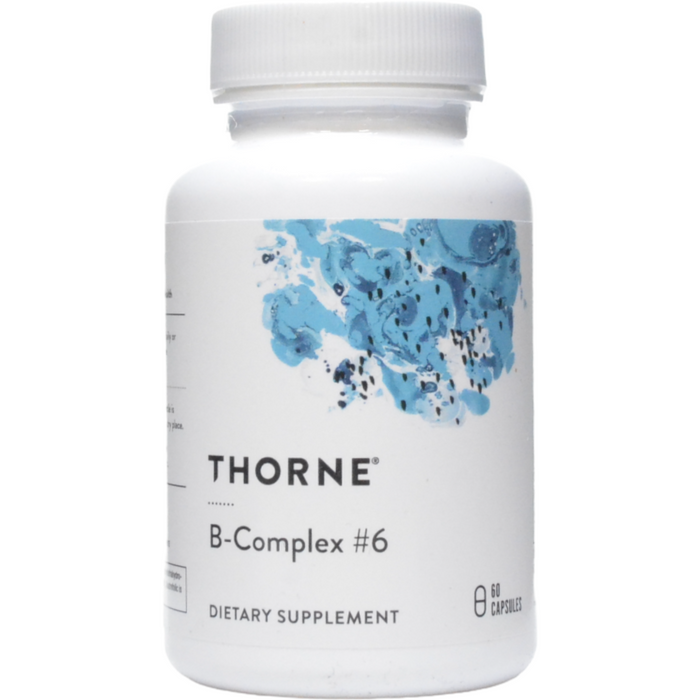 Thorne B-Complex #6, 60 vegetarian capsules, front of bottle