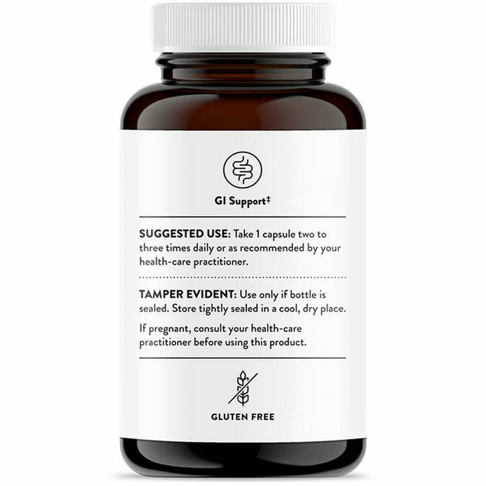 Thorne Bacillus Coagulans 60 vegetarian capsules suggested use label