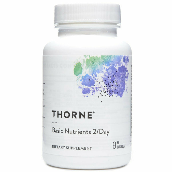 Thorne Basic Nutrients 2/Day, 60 capsules, front of bottle