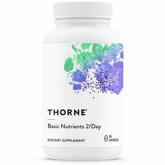 Thorne Basic Nutrients 2/Day NSF, 60 capsules, front of bottle