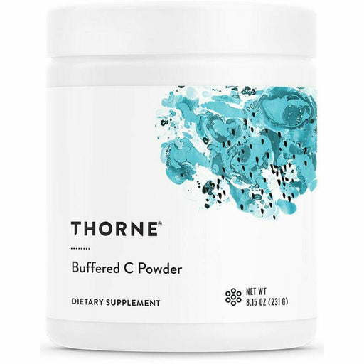 Thorne Buffered Vitamin C Powder, 8 oz, front of canister