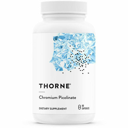 Thorne Chromium Picolinate 500 mcg, 60 capsules, front of bottle