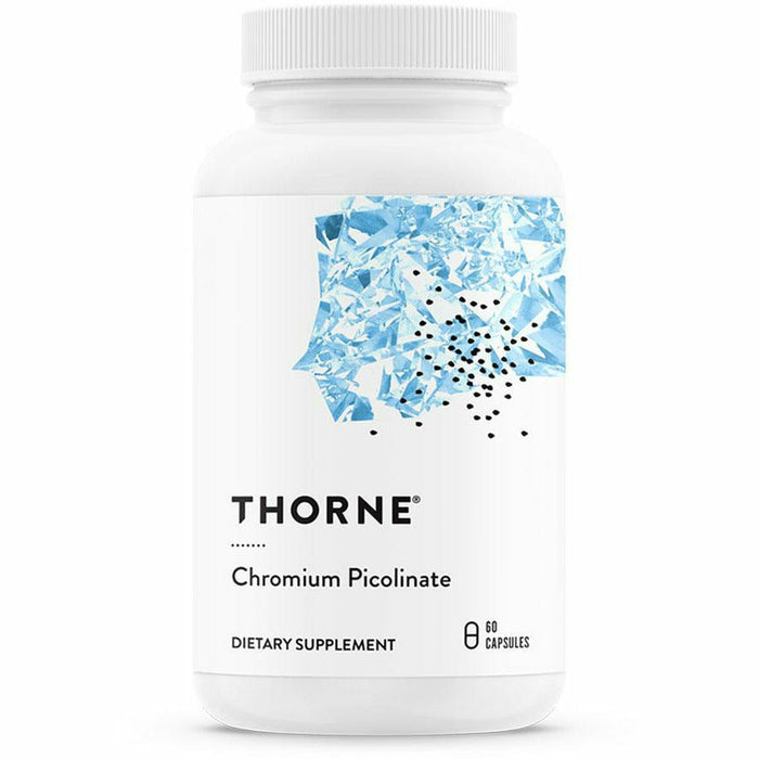Thorne Chromium Picolinate 500 mcg, 60 capsules, front of bottle