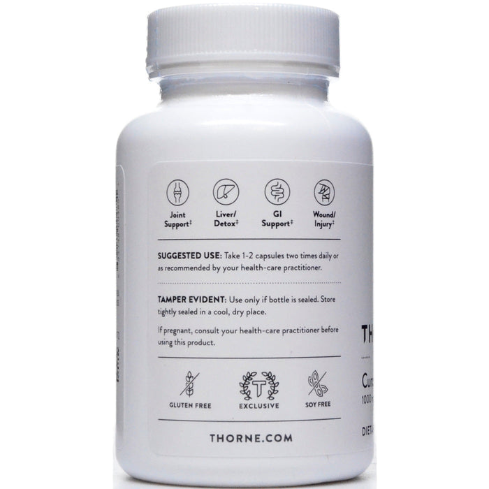 Thorne Curcumin Phytosome 1000 mg 60 capsules suggested use label