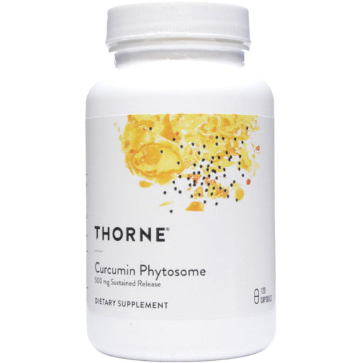 Thorne Curcumin Phytosome 500 mg Sustained Release, 120 capsules, front of bottle