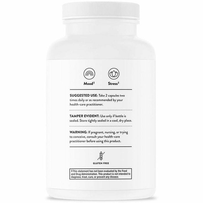 Thorne Emotion Balance Support 120 vegetarian capsules suggested use label