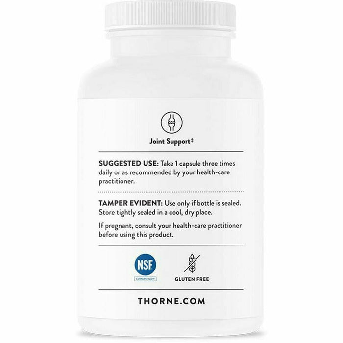 Thorne Glucosamine & Chondroitin 90 capsules suggested use label
