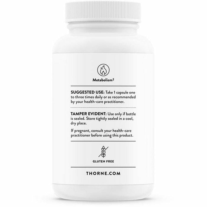 Thorne Green Tea Phytosome 250 mg 60 capsules suggested use label