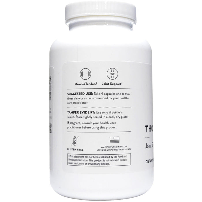Thorne Joint Support Nutrients 240 vegetarian capsules suggested use label