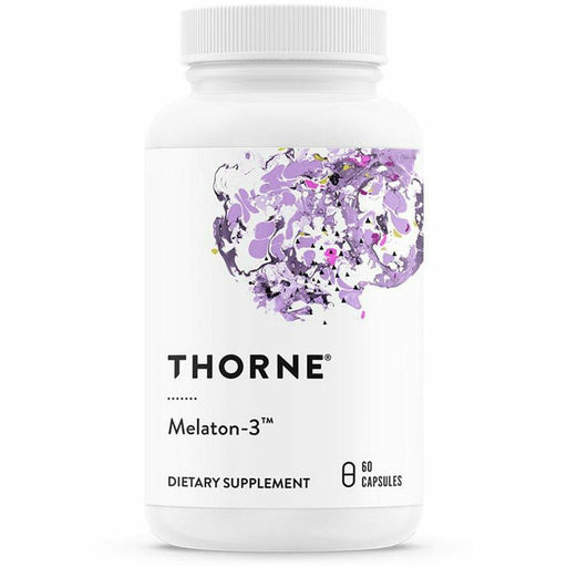 Thorne Melaton-3 3 mg, 60 capsules, front of bottle