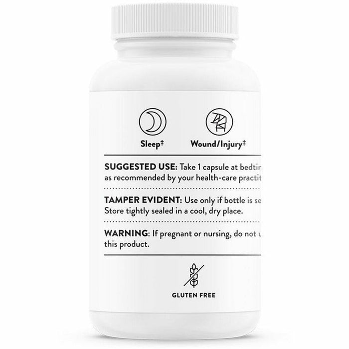 Thorne Melaton-5 5 mg 60 capsules suggested use label