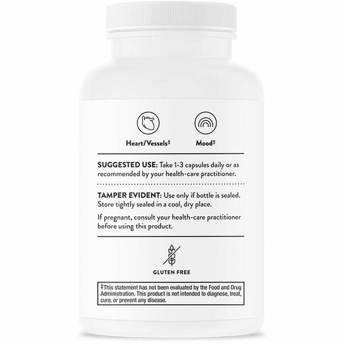 Thorne MethylGuard Plus 90 vegetarian capsules suggested use label