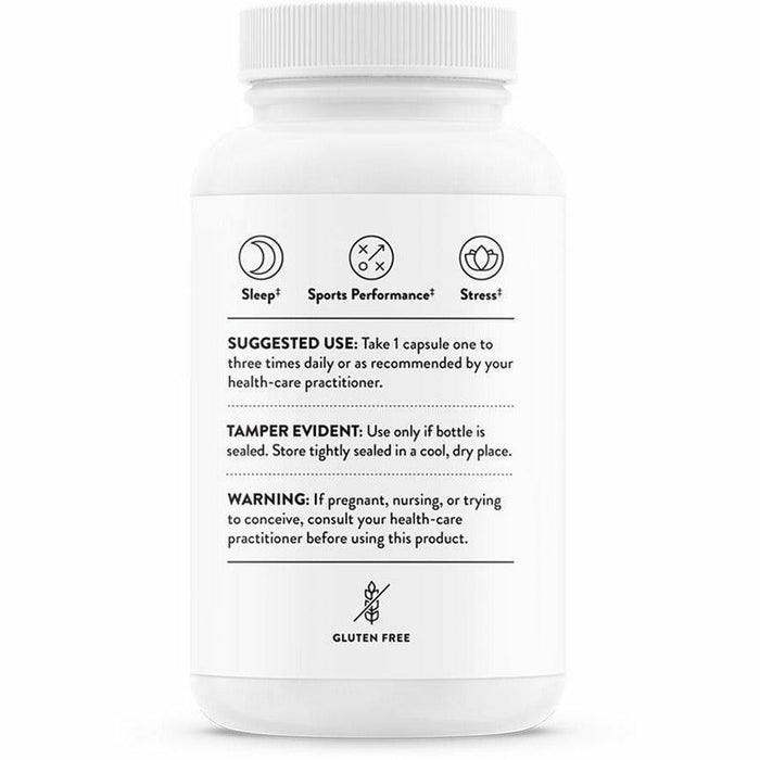 Thorne PharmaGABA-100 60 capsules suggested use label